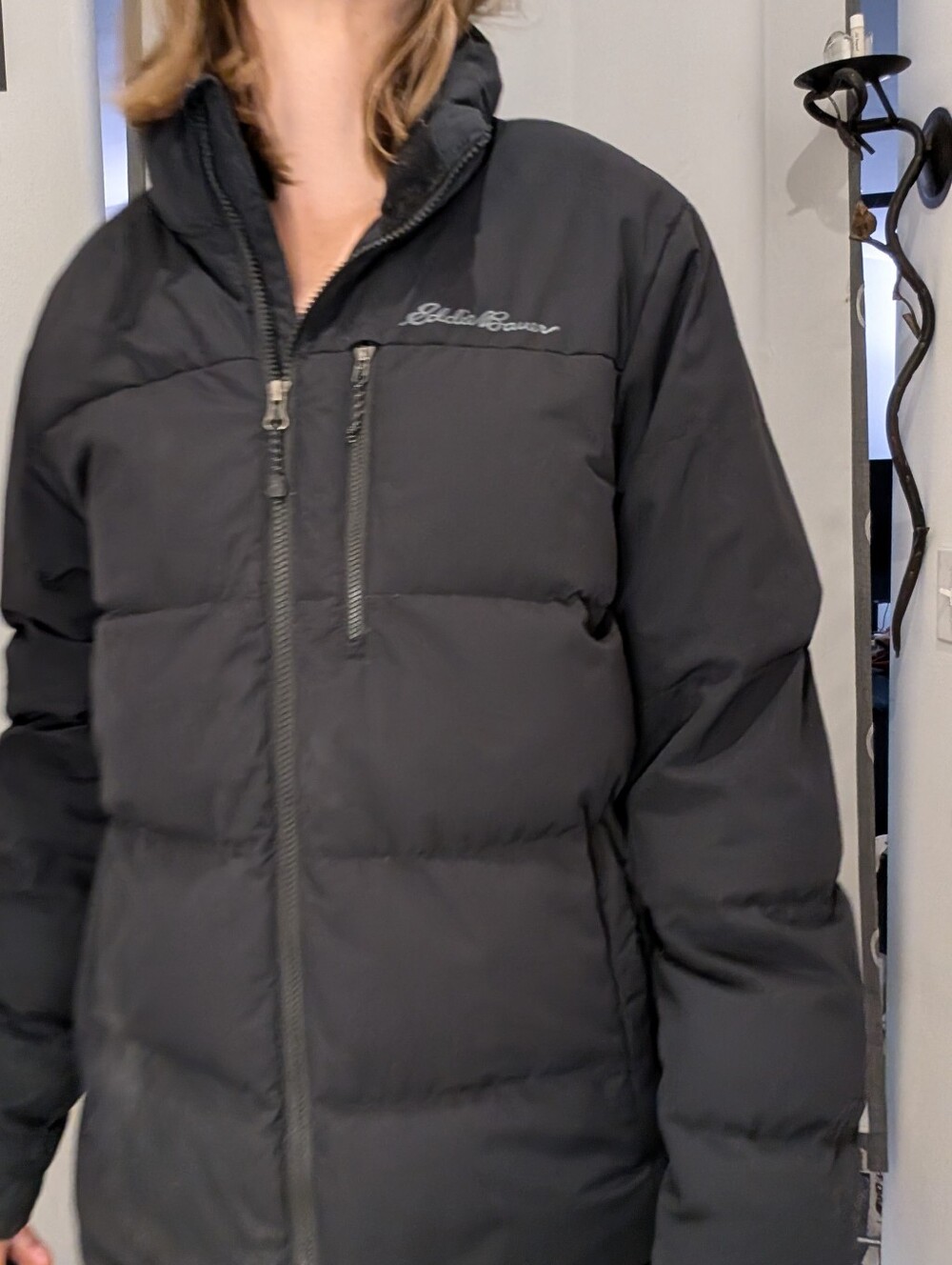 Eddie Bauer 550 Charcoal Insulated Jacket